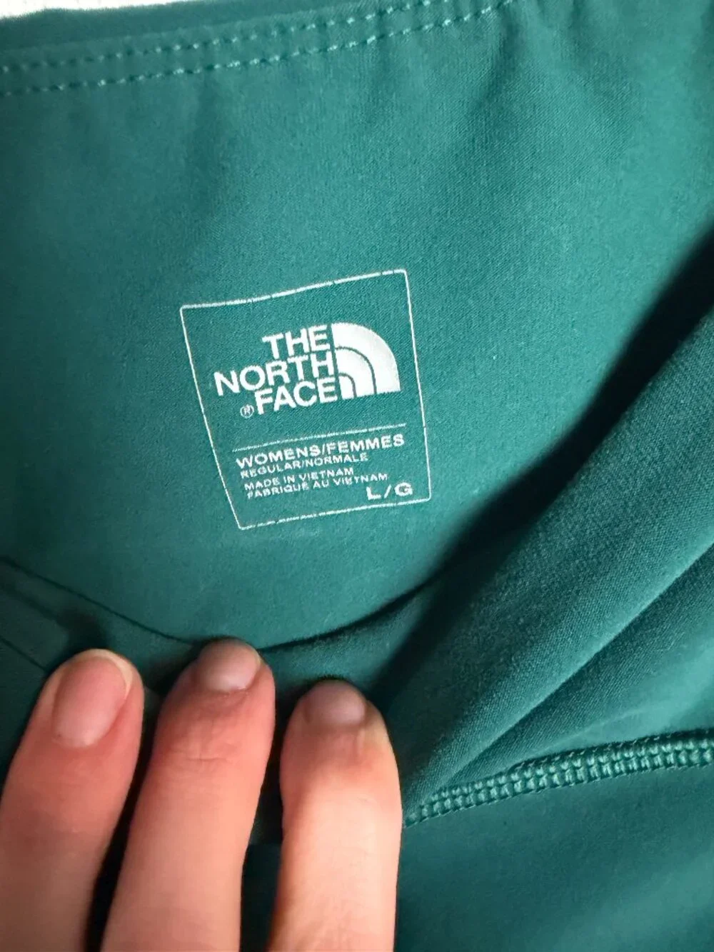The North Face Women's Size L Power Form Leggings High Rise Crop Botanical Green - Picture 5 of 8